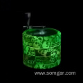 GZ030554W-GD Glow in dark herb grinder weed accessories